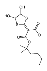 2-(4,5-dihydroxy-1,3-dithiolan-2-ylidene)-3-(2-methylhexan-2-yloxy)-3-oxopropanoate Structure