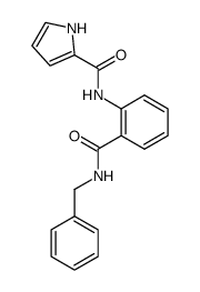 N-<2-(Benzylaminocarbonyl)-phenyl>-pyrrole-2-carboxamide结构式