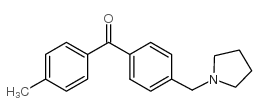 4-METHYL-4'-PYRROLIDINOMETHYL BENZOPHENONE结构式