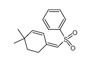 (Z)-4,4-dimethylcyclohex-2-en-1-ylidenemethyl phenyl sulphone Structure