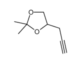 2,2-dimethyl-4-prop-2-ynyl-1,3-dioxolane结构式