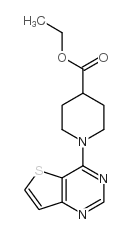 1-噻吩并[3,2-d]嘧啶-4-哌啶-4-羧酸乙酯结构式