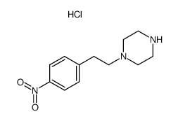 1-[2-(4-Nitro-phenyl)-ethyl]-piperazine; hydrochloride结构式