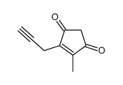 4-methyl-5-prop-2-ynylcyclopent-4-ene-1,3-dione Structure