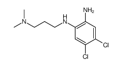 4,5-dichloro-N-(3-dimethylaminopropyl)-benzene-1,2-diamine Structure