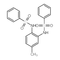 N-[2-(benzenesulfonamido)-5-methyl-phenyl]benzenesulfonamide结构式