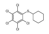Benzene, 1,2,3,4,5-pentachloro-6-(cyclohexylthio) Structure