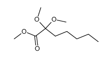 methyl 2,2-dimethoxyheptanoate Structure