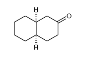 2(1H)-Naphthalenone, octahydro-, (4aR,8aS)结构式