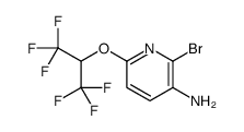 2-bromo-6-(1,1,1,3,3,3-hexafluoropropan-2-yloxy)pyridin-3-amine Structure
