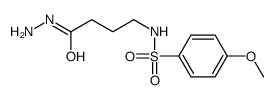 N-(4-hydrazinyl-4-oxobutyl)-4-methoxybenzenesulfonamide结构式