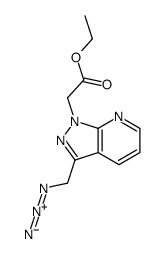ethyl 2-[3-(azidomethyl)pyrazolo[3,4-b]pyridin-1-yl]acetate Structure
