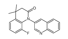 8-fluoro-4,4-dimethyl-1-quinolin-3-yl-3H-quinolin-2-one Structure
