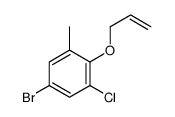 5-bromo-1-chloro-3-methyl-2-prop-2-enoxybenzene结构式