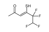 5,5,6,6-tetrafluoro-4-sulfanylhex-3-en-2-one Structure
