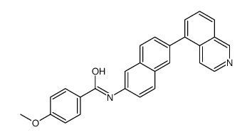 N-[6-(5-异喹啉)-2-萘]-4-甲氧基苯甲酰胺结构式
