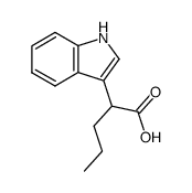 Indole-3-acetic acid,-alpha--propyl- (7CI)结构式