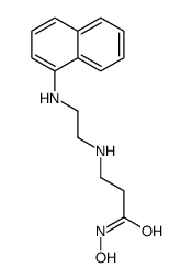 N-hydroxy-3-[2-(naphthalen-1-ylamino)ethylamino]propanamide结构式