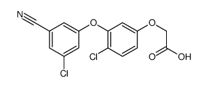 2-[4-chloro-3-(3-chloro-5-cyanophenoxy)phenoxy]acetic acid结构式