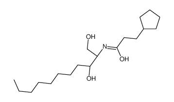 3-cyclopentyl-N-[(2S)-1,3-dihydroxyundecan-2-yl]propanamide结构式