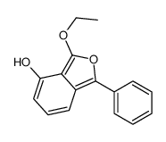 3-ethoxy-1-phenyl-2-benzofuran-4-ol结构式