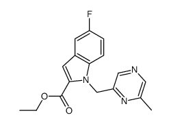 ethyl 5-fluoro-1-[(6-methylpyrazin-2-yl)methyl]-1H-indole-2-carboxylate结构式