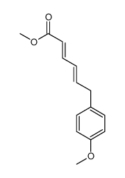 methyl 6-(4-methoxyphenyl)hexa-2,4-dienoate结构式