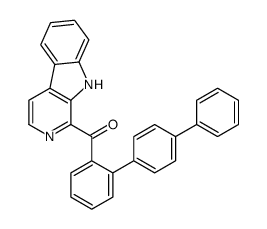 [2-(4-phenylphenyl)phenyl]-(9H-pyrido[3,4-b]indol-1-yl)methanone Structure