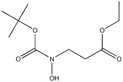 ethyl N-hydroxy-N-tert-butoxycarbonyl-3-aminopropionate structure