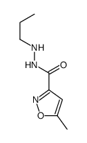 5-Methyl-3-isoxazolecarboxylic acid 2-propylhydrazide结构式