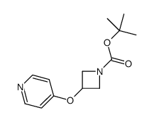 3-(吡啶-4-基氧基)氮杂丁烷-1-羧酸叔丁酯结构式