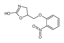 5-[(2-nitrophenoxy)methyl]-1,3-oxazolidin-2-one Structure