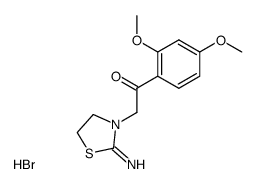 1-(2,4-dimethoxyphenyl)-2-(2-iminothiazolidin-3-yl)ethan-1-one hydrobromide结构式