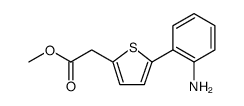 2-Thiopheneacetic acid, 5-(2-aminophenyl)-, methyl ester结构式
