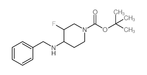 tert-Butyl 4-(benzylamino)-3-fluoropiperidine-1-carboxylate picture