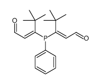 3-[(4,4-dimethyl-1-oxopent-2-en-3-yl)-phenylphosphanyl]-4,4-dimethylpent-2-enal Structure