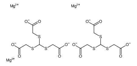 trimagnesium bis[2,2',2''-[methylidynetris(thio)]trisacetate]结构式