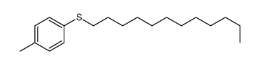 1-dodecylsulfanyl-4-methylbenzene结构式