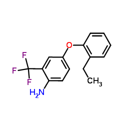 4-(2-Ethylphenoxy)-2-(trifluoromethyl)aniline结构式