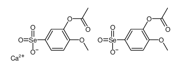 calcium,3-acetyloxy-4-methoxybenzeneselenonate Structure