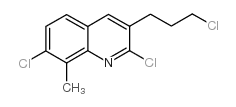 2,7-dichloro-3-(3-chloropropyl)-8-methylquinoline Structure
