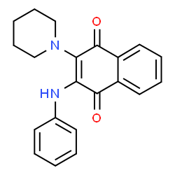 2-(phenylamino)-3-(piperidin-1-yl)naphthalene-1,4-dione结构式