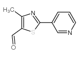 4-甲基-2-(3-吡啶基)-5-噻唑甲醛结构式