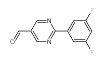 2-(3,5-Difluorophenyl)pyrimidine-5-carbaldehyde结构式