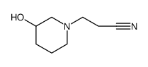 1-Piperidinepropanenitrile, 3-hydroxy结构式