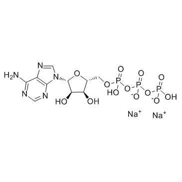 Adenosine 5'-triphosphate disodium salt structure