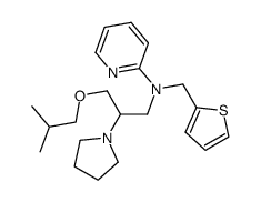 3-iso butoxy-2-pyrrolidino-N-(pyridin-2-yl)-N-(thien-2-yl methyl)propylamine Structure