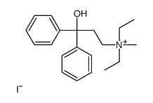 diethyl-(3-hydroxy-3,3-diphenylpropyl)-methylazanium,iodide结构式
