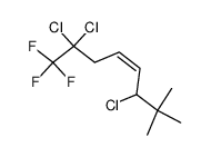 2,2-dimethyl-8,8,8,-trifluoro-3,7,7-trichloro-4-octene, Z isomer Structure