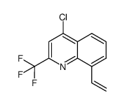 4-chloro-2-trifluoromethyl-8-vinyl-quinoline结构式